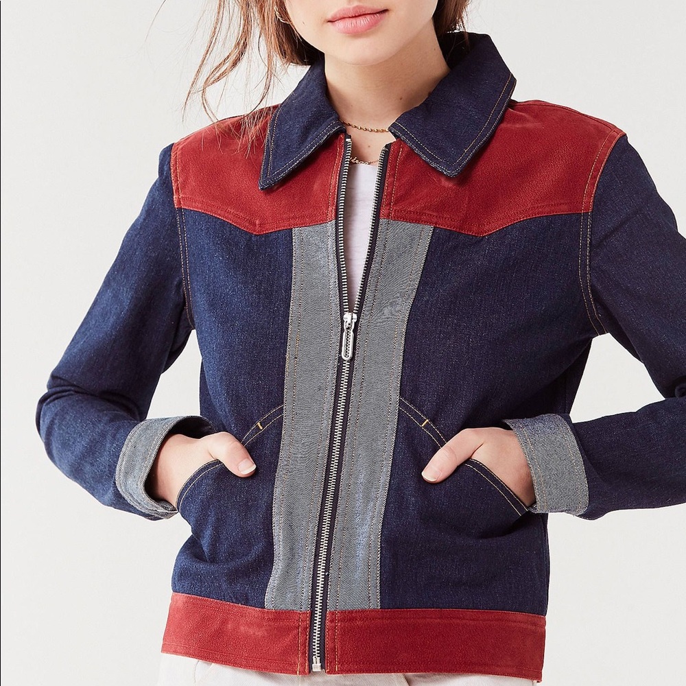 Urban Outfitters Denim n’ Suede Patchwork Jacket - Picture 4 of 4